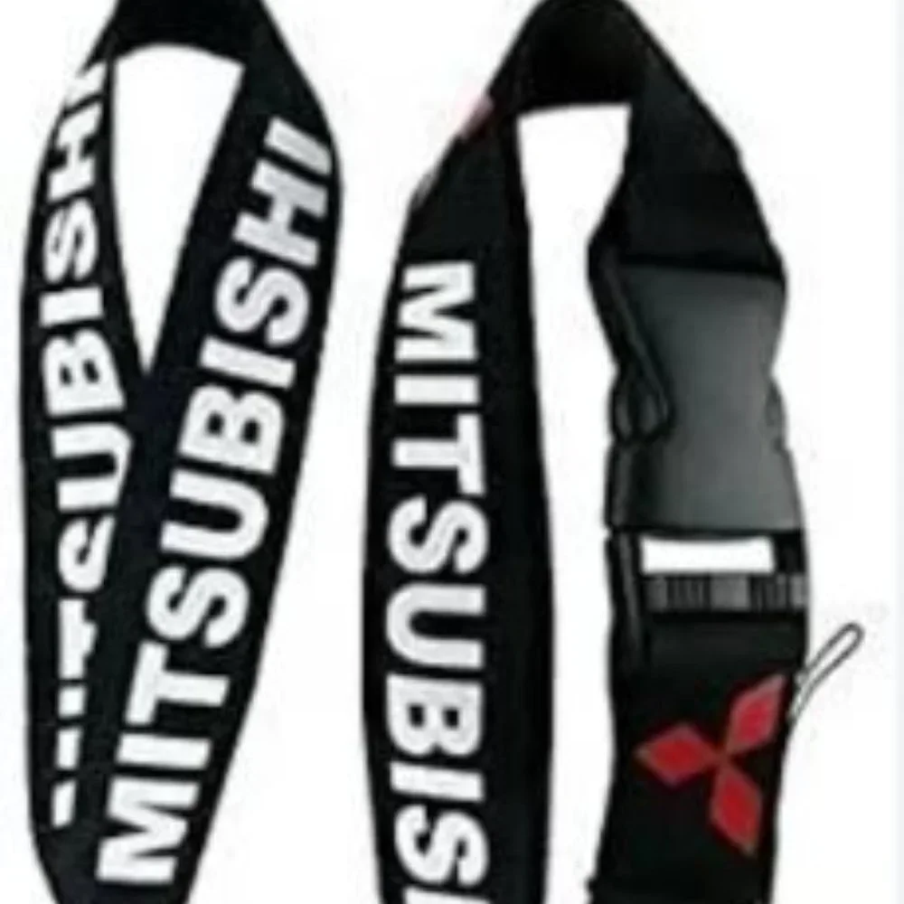 Mitsubishi Lanyard Keychain ID Badge Holder Quick Release Buckle
